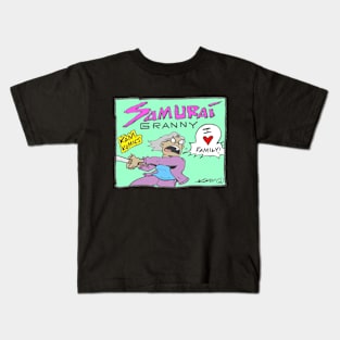 Kam Komics_SamuraiGranny_tshirt Kids T-Shirt